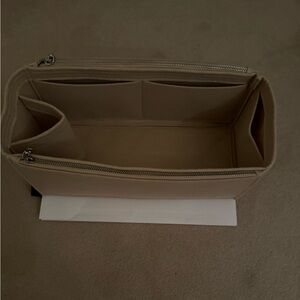 Organizer bag for Goyard Artois MM, slightly used like new, beige suede.